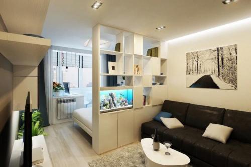 Как эффективно использовать пространство в двушке 40 кв. м.. Дизайн однокомнатной квартиры 40 кв.м. (80 фото)