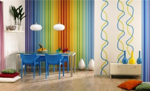 Как скомбинировать обои двух цветов. Особенности комбинирования разноцветных обоев