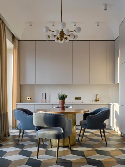 Дизайнерский стол со стульями в интерьере кухни.. Основные критерии подбора мебели для обеденной группы 15 Дизайнерский стол со стульями в интерьере кухни.. Основные критерии подбора мебели для обеденной группы 15