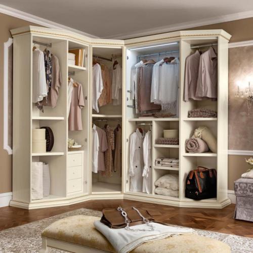 Шкаф встроенный в стену угловой. Угловые шкафы-купе