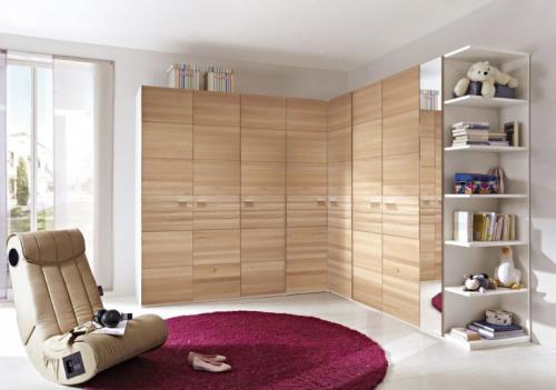 Шкаф встроенный в стену угловой. Угловые шкафы-купе