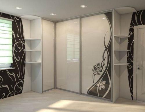 Угловой шкаф в гостиную. 40 идей углового шкафа-купе в гостиную 06 Угловой шкаф в гостиную. 40 идей углового шкафа-купе в гостиную 06