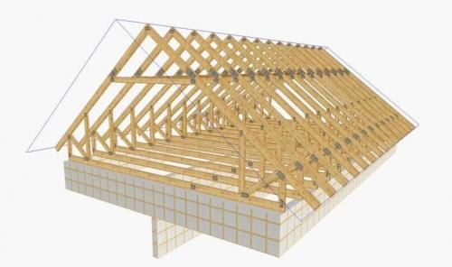 Чертежи и схемы простой двухскатной крыши