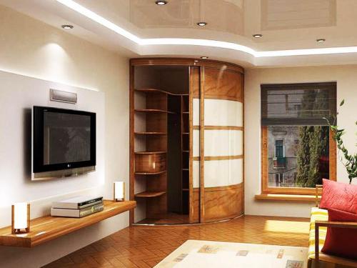 Угловой шкаф в маленькой гостиной. Какие существуют маленькие угловые шкафы, советы по выбору