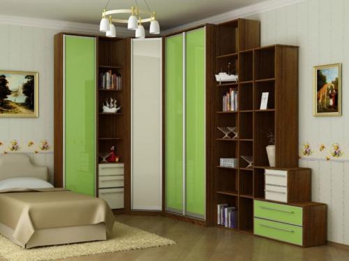 Дизайн углового шкафа-купе для гостиной или зала. Угловые шкафы-купе для разных комнат
