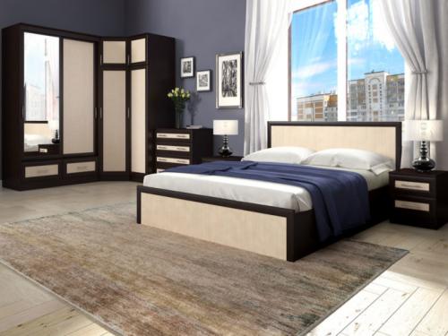 Угловой шкаф-купе в спальню. Стиль и цвет