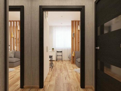 Компактная студия с умным зонированием. 08