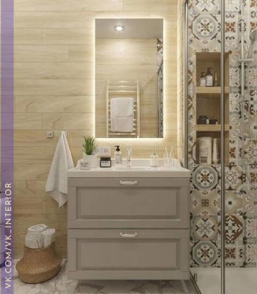 Интерьер и декор ванной комнаты. 07