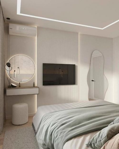 Современный интерьер в спокойной палитре. 07