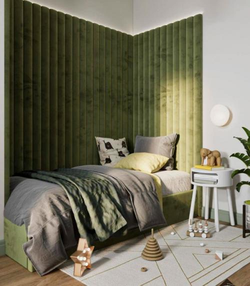 Детская комната с акцентом на цвет и фактуру. 01