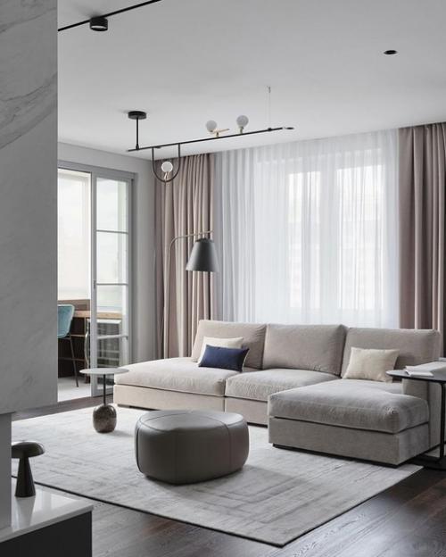 Интерьер получился весьма лаконичным, но при этом выразительным. 03