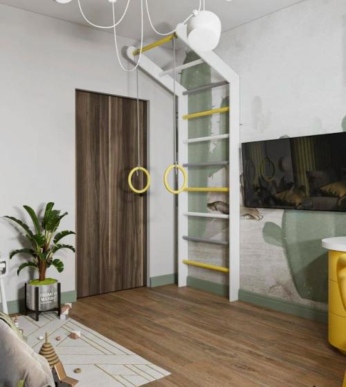 Детская комната с акцентом на цвет и фактуру. 03