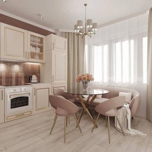 Проект квартиры в нежных и спокойных тонах. 03