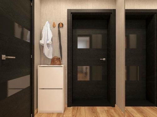 Компактная студия с умным зонированием. 07