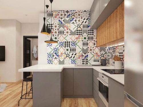 Компактная студия с умным зонированием. 02