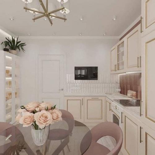 Проект квартиры в нежных и спокойных тонах. 02