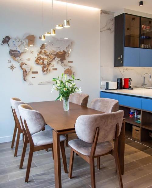 Яркая кухня - гостиная. 01