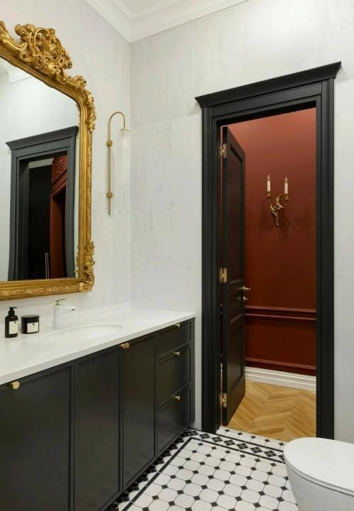 Красные акценты в московском интерьере. 06