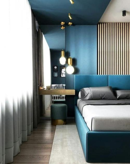 Проект спальни. Для пары с маленьким ребенком. 01