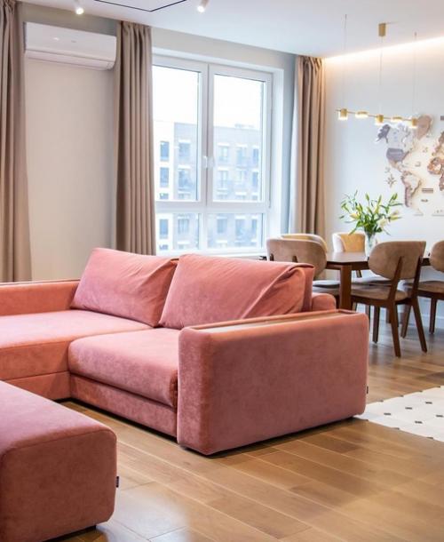 Яркая кухня - гостиная. 02