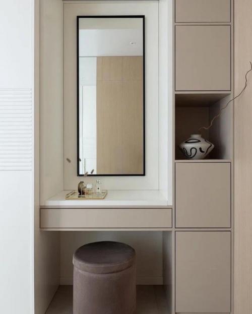 Интерьер в бежевых тонах.