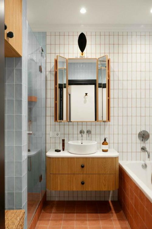 Микс цвета и смелых решений в трёхкомнатной квартире в Минске. 05