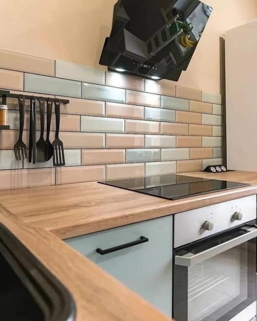 Замечательное оформление кухни. 03