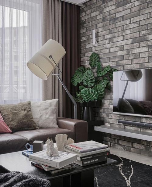 Интересная квартира - студия с отдельной спальней. 02