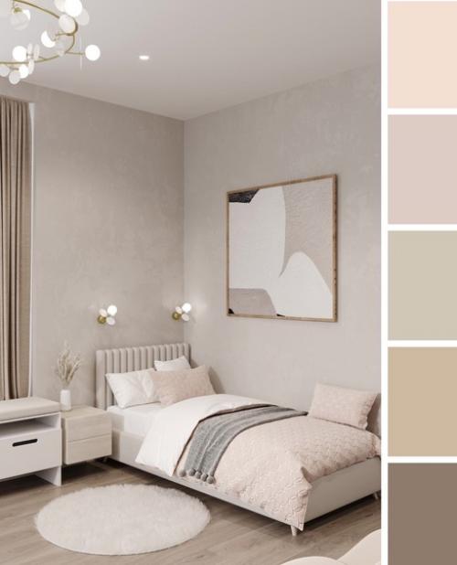 Вот такая детская комната в максимально спокойных тонах. 02