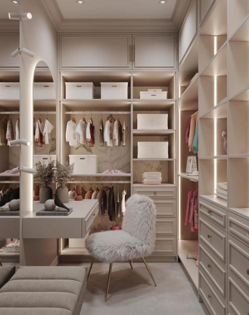 Спроектированная гардеробная комната отлично. 03