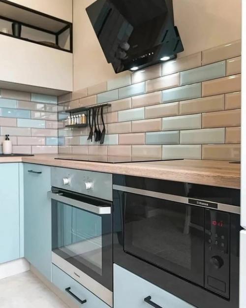 Замечательное оформление кухни. 08