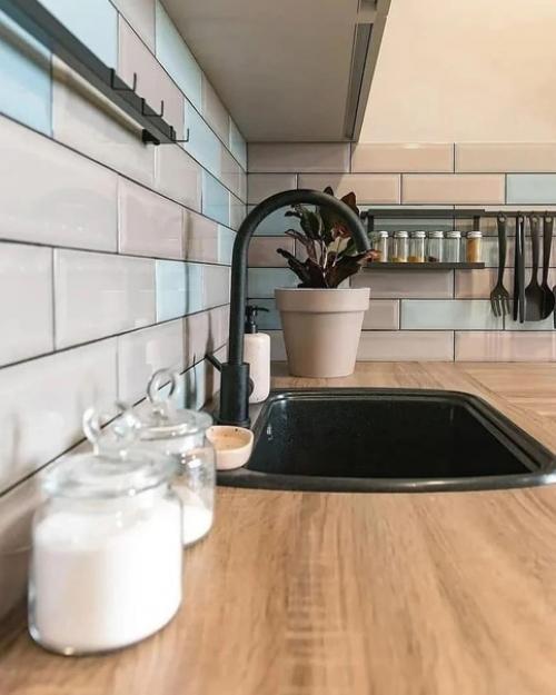 Замечательное оформление кухни. 05