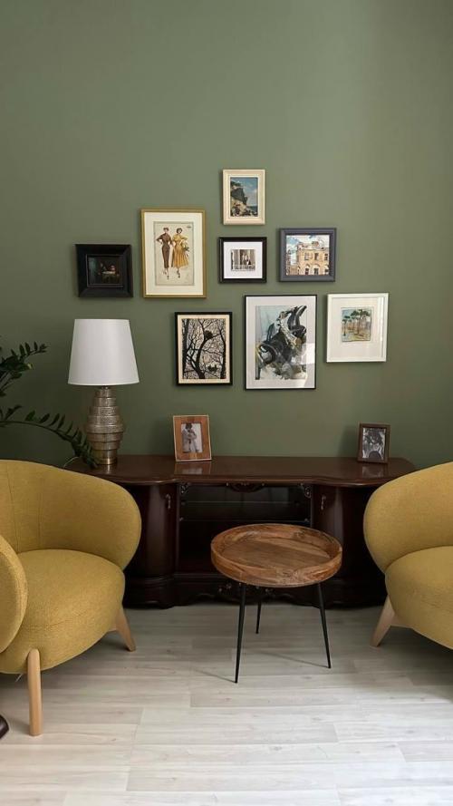 Зелёный и дерево: природный союз в интерьере. 01