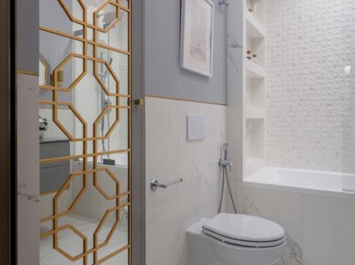 Красивый интерьер в стиле неоклассика безумно. 01