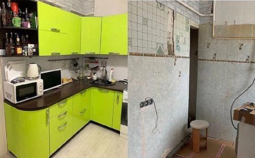 Поэтому никогда не выбирай яркую кухню и ванную.