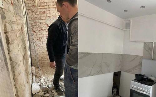 Поэтому никогда не выбирай яркую кухню и ванную. 01