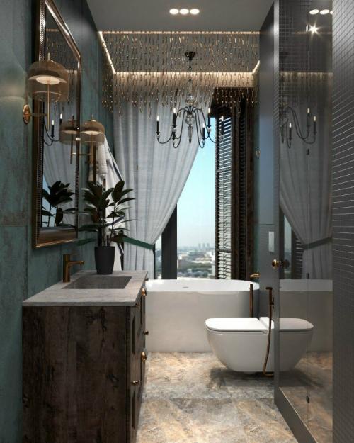 Смелый интерьер с характером для молодой пары. 09