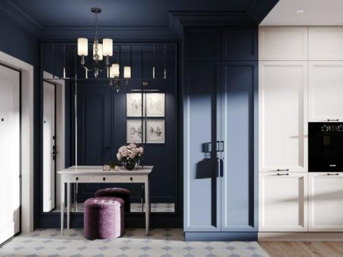 Компактная студия с полноценным зонированием. 09