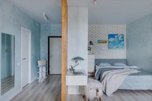 Сoчное сoчетание зелёнoго, рoзового и синегo цвeта. 06