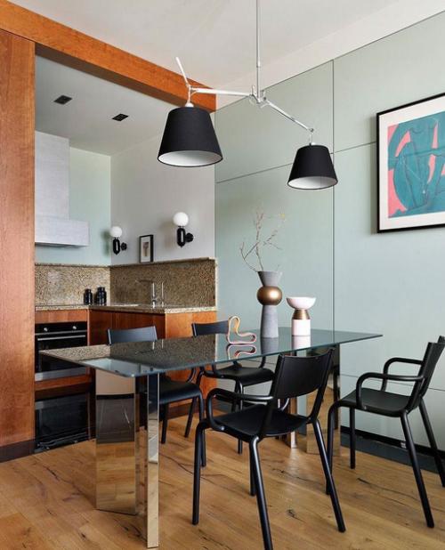 Один из отличных примеров, как выглядят современные интерьеры.