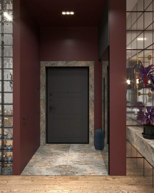 Смелый интерьер с характером для молодой пары. 08