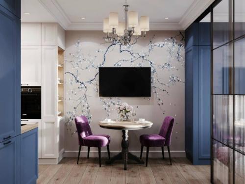 Компактная студия с полноценным зонированием. 06