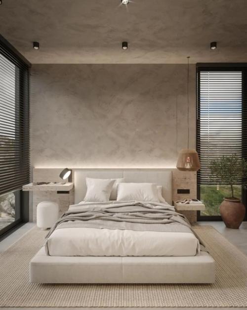 Это проект гостевой спальни, но с таким интерьером она может быть и главной. 02