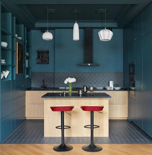 Яpкий эклeктичный интeрьeр тpёхкомнатной кваpтиры. 03