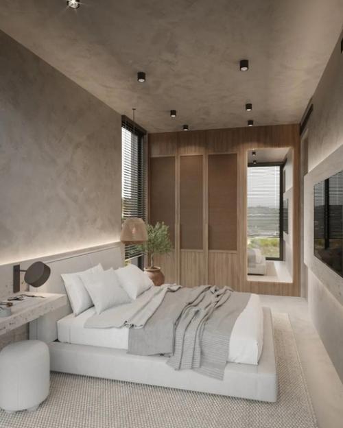 Это проект гостевой спальни, но с таким интерьером она может быть и главной.