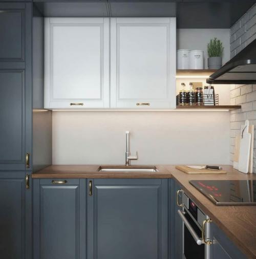 Замечательное сочетание цветов для интерьера кухни. 02