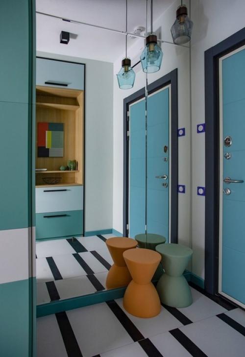 Современная квартира студия площадью 34 кв. 06