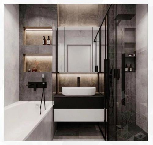 Современная ванная комната.