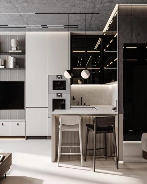 Немного брутальный интерьер. 05