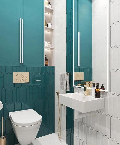 Оформление ванной комнаты и санузла. 01